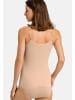 Hanro Spaghetti Top Cotton Seamless in Schwarz / beige