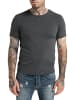 Carlo Colucci T-Shirt Cavallar in Anthrazit Meliert