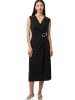 Zero  Jerseykleid Midi mit Schnalle in Black Beauty