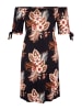 Beach Time Jerseykleid in schwarz-bedruckt