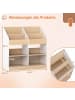 COSTWAY Bücherregal Kinder 80 x 29,5 x 80 cm in Weiß
