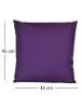JACK 2er Set Outdoor Kissenhülle 45x45cm Uni in Violett