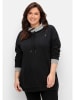 sheego Sweatshirt in schwarz