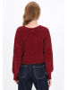 DreiMaster Women Cardigan in burgundy
