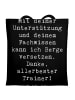 Mr. & Mrs. Panda Tote Bag Spruch Bester Trainer mit Spruch in Schwarz