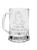 Mr. & Mrs. Panda Gravur Bierkrug Einhorn Teddy mit Spruch in Transparent