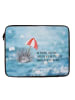 Mr. & Mrs. Panda Notebook Tasche Seeigel mit Spruch in OZeichenanblue