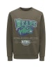 Only&Sons Rundhals Sweatshirt Eagles / Raiders NFL Weiches Langarm Pullover in Braun