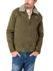 Timezone Klassische Jacke mit flauschigem Kragen und Reißverschluss in Olive