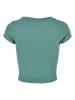 Urban Classics Urban Classics Damen Ladies Stretch Jersey Cropped Tee in paleleaf