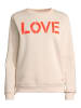Salzhaut Sweatshirt ILVA in Beige-Neon Mandarin