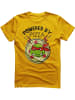 Teenage Mutant Ninja Turtles T-Shirt "Powered By Pizza T-Shirt" in Gold