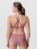 Erlich Textil  Amela bügelloser Multifunktions-Träger BH große Cups starker Halt aus Bio-Baumwolle - verstellbare Träger in mauve