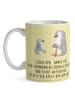 Mr. & Mrs. Panda Geschenktasse Pinguin Opa Enkel mit Spruch in Gelb Pastell