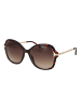 Guess Damen Sonnenbrillen Schmetterling Braun