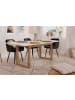 Furn.Design Esstisch weiß, Eiche Artisan 160/200 x 90cm, Küchentisch ausziehbar