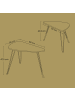 VASAGLE 2er-Set: Beistelltisch in Vintagebraun-Schwarz - (B)38 x (H)47.5 x (T)60 cm