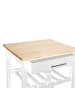 Atmosphera Créateur d'intérieur Küchenwagen aus Holz in Weiß, (B) 48 x (H) 87,5 x (L) 58 cm