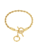 Amor Armband Edelstahl, IP gold in gold