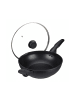 relaxdays Wok in Schwarz - Ø 30 cm