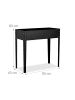 relaxdays Hochbeet in Schwarz- (B)85 x (H)80 x (T)40 cm