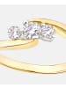 Diamant L'éternel Trilogie-Ring aus 375 Gelbgold mit 0.33 Karat Diamant