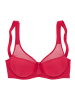 LASCANA Minimizer-BH mit breiten Trägern und transparenten Einsätzen in Red