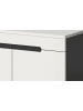 Inn.Furn Garderoben-Set 4-teilig weiß, grau 175 cm, Komplettset mit Soft-Close-Funktion