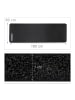 relaxdays 4 x Yogamatte in Schwarz - (B)60 x (H)1 x (T)180 cm
