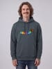 wat? Apparel Sweatshirt Regenbogen Dackel in India Ink Grey