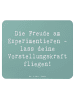 Mr. & Mrs. Panda Mauspad Spruch Die Freude am Experimentieren mi... in Meeresbrise