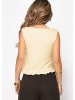 SASSYCLASSY Top mit Rüschen in Gelb