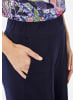 GOLDNER Elegante Sommerhose mit Dehnbund in marine