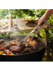 relaxdays 2 x Grillzange in Silber/ Natur - 38 cm