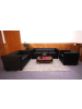 MCW 2er Sofa Lille, Kunstleder, Kunstleder, schwarz