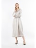 DreiMaster Damen Midikleid in Hellbeige