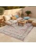 Pergamon Indoor Outdoor Teppich Lagos Vintage in Rosa
