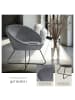 tectake Cocktailsessel Centera, 83 x 73 x 82 cm, Samtoptik anthrazit