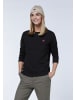 Polo Sylt Sweater mit Label-Stitching in Schwarz