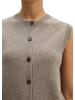 Marc O'Polo Ärmelloser Cardigan regular in Stone Taupe Melange