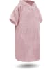 normani Surfer Poncho - Baumwoll Bademantel mit Kapuze in Rosa