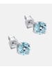 Diamant L'éternel Ohrringe aus 375 Weißgold mit Topas