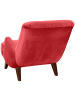 58 aufm Kessel Sessel Kajsa 71x80x101 Bezug Samtvelours Buche nussbaum/rot