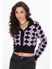myMo ROCKS Women Cardigan in black lilac