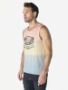 KOROSHI Herren baumwolle print tanktop in bunt