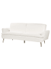 Beliani Schlafsofa VETTRE in Weiß/Gold - (W) 210 x (H) 88 x (L) 84 cm