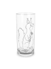 Mr. & Mrs. Panda Longdrinkglas Eichhörnchen Blume ohne Spruch in Transparent