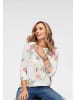 Aniston CASUAL Langarmshirt in wollweiß-gelb-pink-grün