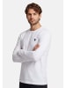 U.S. Polo Assn. Longsleeve USAaron – Herren Langarmshirt mit Logo-Stickerei in Weiss-Navy