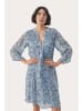 PART TWO Kleid ElkaPW Gerade Passform in Faded Denim Scattered Flower